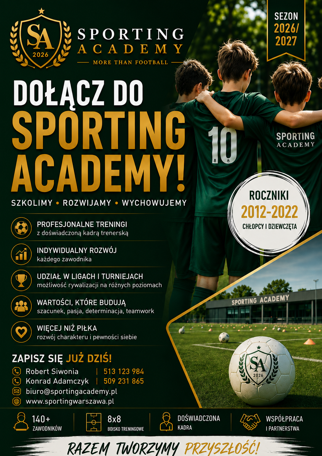 DOŁĄCZ DO SPORTING ACADEMY